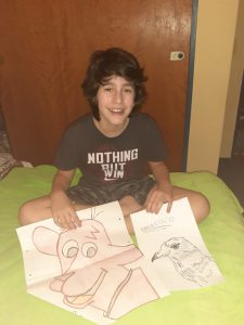 Artista: Francisco Amondarain Edad: 13 años Mamá: Adriana Belmonte Sector: Boletera Línea D